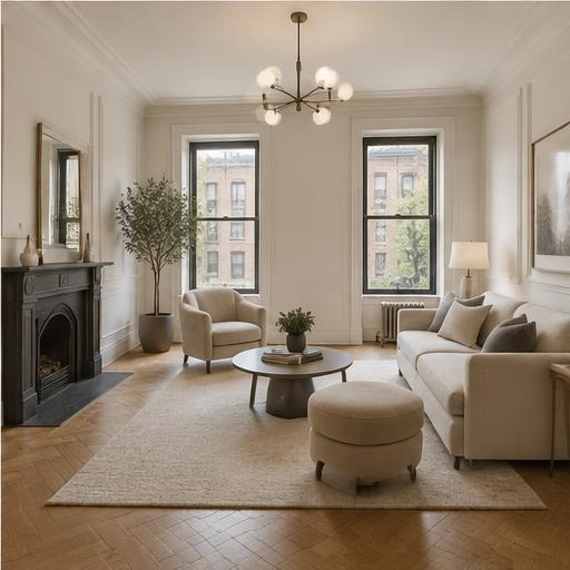 After: Brownstone, beautifully renewed, Bed-Stuy, Brooklyn